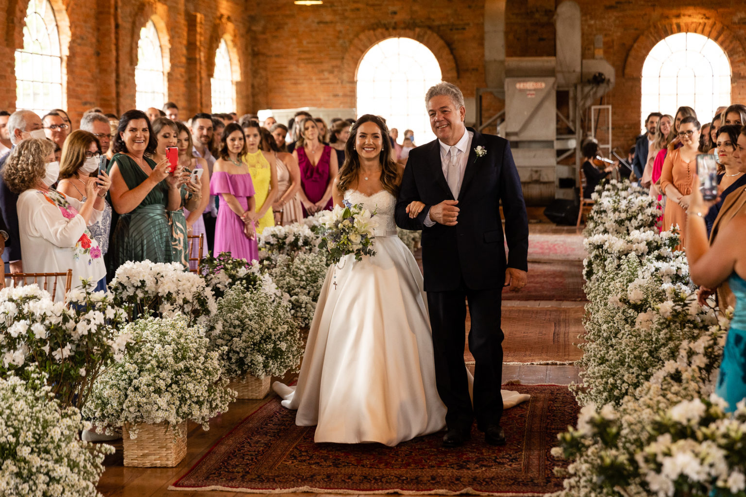Lindo momento da noiva